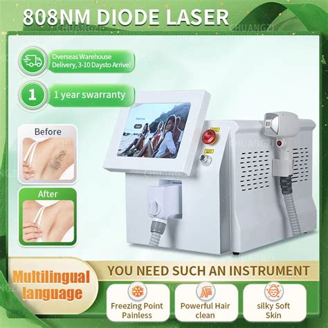 808nm 2000W Body Face Best Results Diode Laser Hair Removal Machine