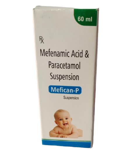 Mefican P Mefenamic Acid And Paracetamol Oral Suspension Form Syrup