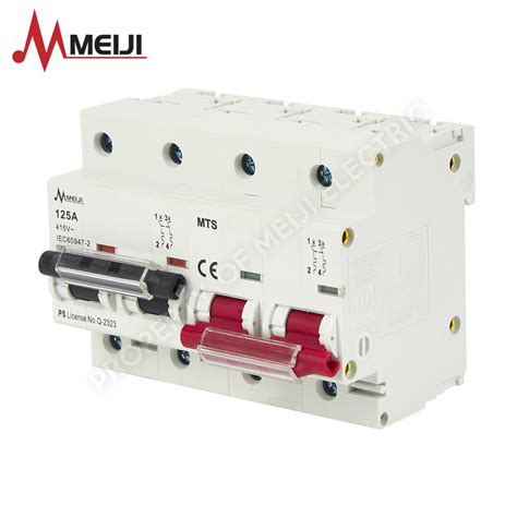 Meiji Manual Transfer Switch Color Coded 2pole Mtscc 2p [80a 125a] Meiji Electric Ph