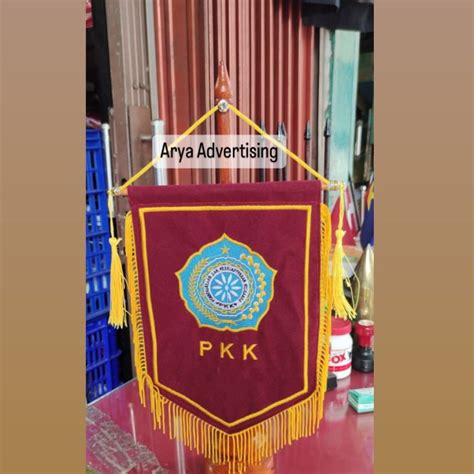 Jual BENDERA MEJA VANDEL PKK TIANG KAYU MEJA BERKUALITAS Shopee