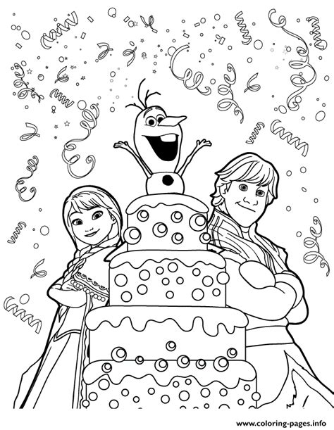 Olaf Elsa Frozen Coloring Pages | Let's Coloring The World