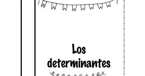 Cuaderno De Los Determinantespdf Lapbook Plantillas Lengua