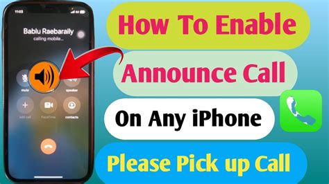 How To Turn On Announce Calls In Iphone How To Enable Announce Calls