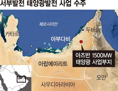 서부발전 3조 Uae 태양광 수주분당신도시 면적 초대형 프로젝트 네이트 뉴스