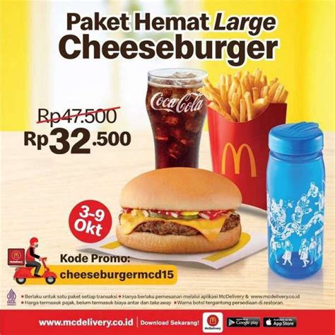 Promo Mcd Paket Hemat Cheeseburger Di Awal Oktober 2022 Ini Kode Promonya