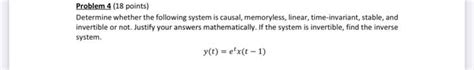 Solved Problem 4 18 Points Determine Whether The Following