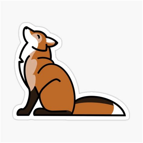 Red Fox Sticker For Sale By Missnisa Redbubble