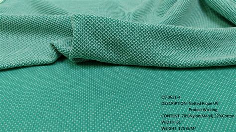 Knitted Fabric Netted Pique UV Protect Wicking Taiwantrade