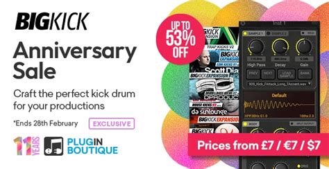 Plugin Boutique S Th Anniversary Plugin Boutique Bigkick Sale