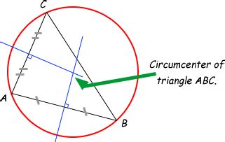 Circumcenter of a triangle - Math Central