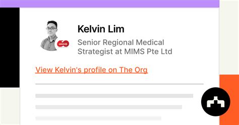 Kelvin Lim Senior Regional Medical Strategist At Mims Pte Ltd The Org