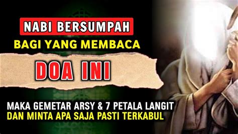 Baca Doa Ini Walau Hanya X Maka Gemetar Arasy Dan Langit Dan Apapun