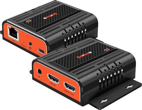 Bovbox Hdmi Extender Uhd P Transmitter And Receiver Kit Over Cat E