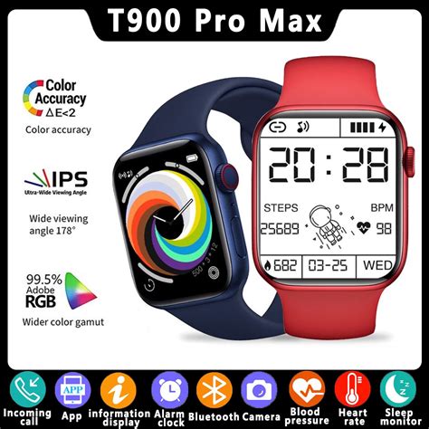 2022 T900 Pro Max Xiaomi Smart Watch Iwo Impermeable IP67 Series 7 T900