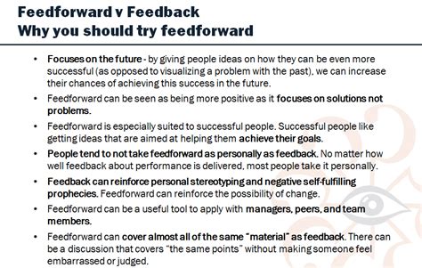 Using ‘feedforward To Improve Your Effectiveness Discovery In Action