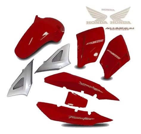 Kit Carenagem C Adesivo Honda Cbx Twister 2008 Vermelho Parcelamento