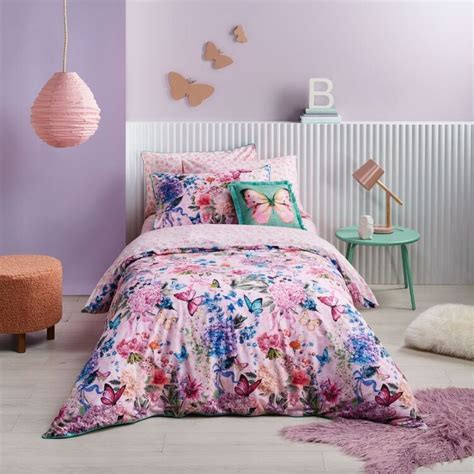 Koo Kids Butterfly Bouquet Quilt Cover Set Multicoloured