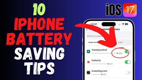 10 Iphone Battery Saving Tips Ios 17 Youtube