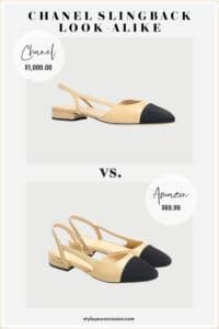 Chanel Slingback Dupe Highly Rated Look Alikes