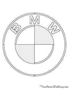 BMW logo stencil | Free Stencil Gallery