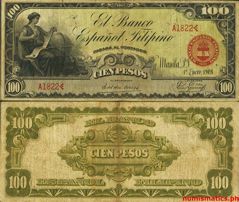 100 Pesos Bank Of The Philippine Islands Circulating Note