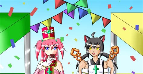 Pixivファンタジアsoz 【pfsoz】祭りを楽しむ幼なじみ【豊穣の祭典】 Diceのイラスト Pixiv