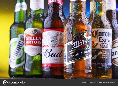 Bottles of famous global beer brands – Stock Editorial Photo ...