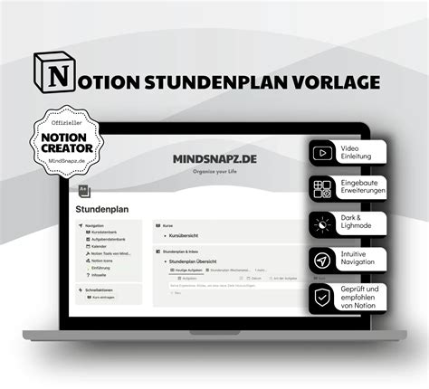 Notion Stundenplan Vorlage MindSnapz De