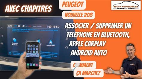 Peugeot Nouvelle 208 2008 associer supprimer téléphone en Bluetooth