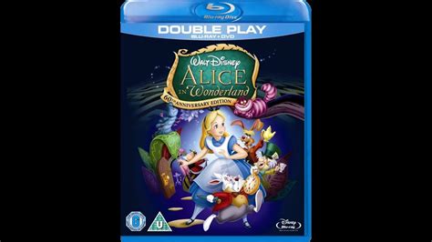 Alice In Wonderland Th Anniversary Edition Uk Blu Ray Menu