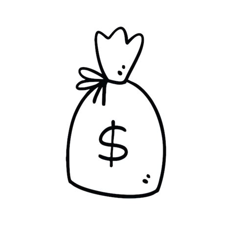 Premium Vector Vector Illustration Of Hand Drawn Money Bag Doodle Art