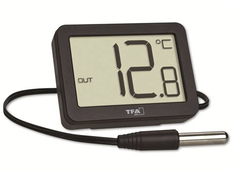 Tfa Innen Au Enthermometer Au Ensensor Mit Kabel Digital