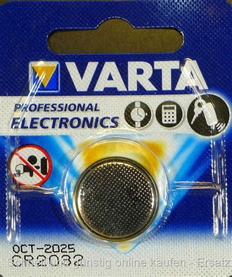 Varta Knopfzelle Lithium 3Volt CR2032 Batterie 6032101401 CR2032 2018