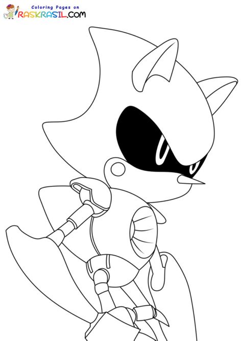 Metal Sonic Coloring Pages