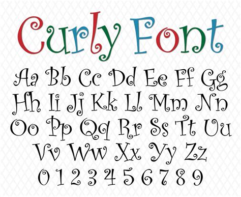 Cute Curly Fonts