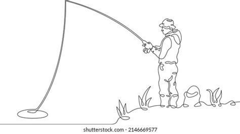 Fisherman Outline Photos Images Pictures Shutterstock