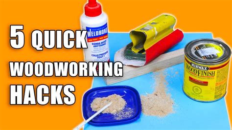 5 Quick Woodworking Hacks Woodworking Tips And Tricks Youtube