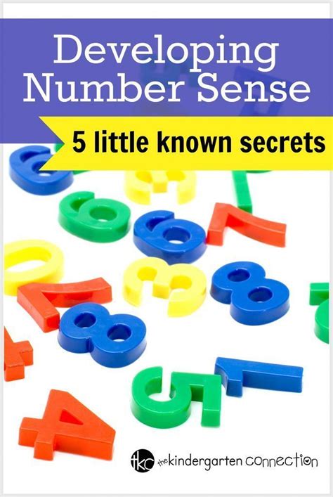 The Secrets Of Developing Number Sense Numbers Kindergarten