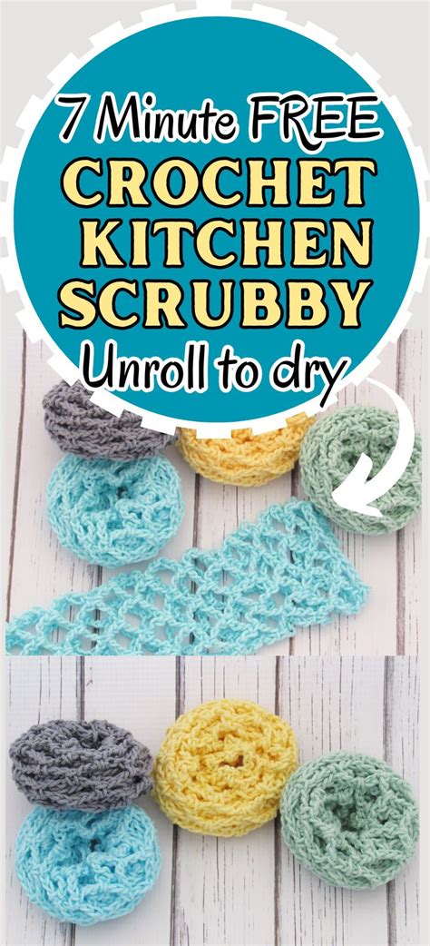 Best Crochet Scrubbie Free Pattern Unroll To Clean Crochet Dreamz