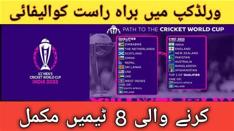 World Cup 2023 Super League Point Table Icc Cricket World Cup