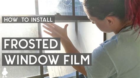 How To Install Frosted Window Film For Bathroom Privacy Youtube