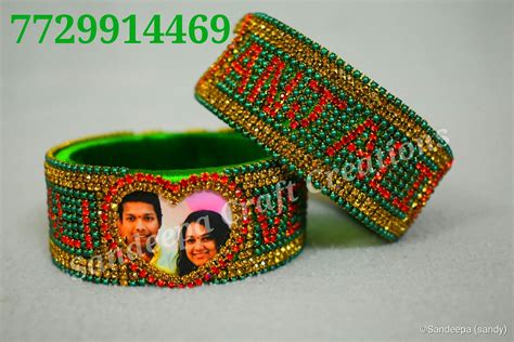 How To Make New Silk Thread Couple Name Bangles Making At Home Diamond