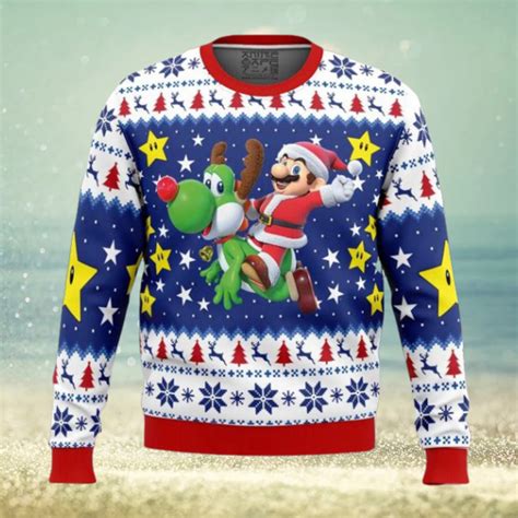 Christmas Odyssey Super Mario Bros Ugly Christmas Sweater Limotees