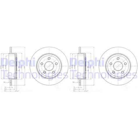 X Delphi Bremsscheiben Mm Voll Hinten Passend F R Jeep Commander