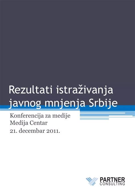 Ppt Rezultati Istra Ivanja Javnog Mnjenja Srbije Powerpoint