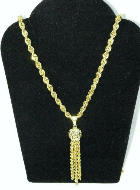 Michael Anthony Jewelry 10k Diamond Cut Glitter Rope Necklace Wglitter