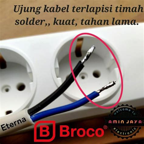 Jual Kabel Sambungan Listrik Kabel Extension Listrik SNI Eterna Broco