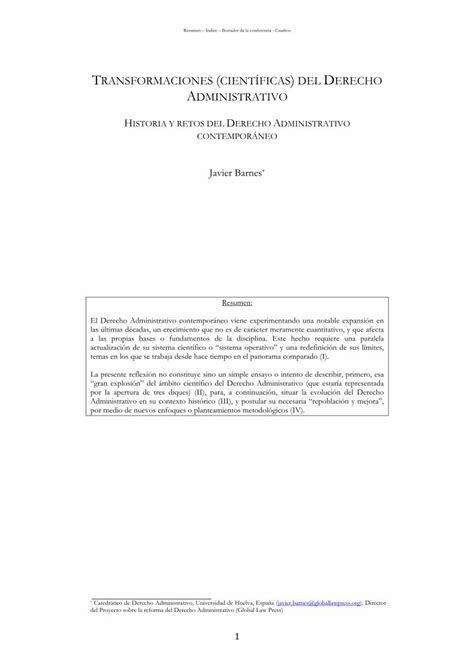 PDF TRANSFORMACIONES CIENTÍFICAS DEL DERECHO ADMINISTRATIVO DOKUMEN