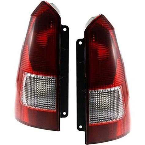 Ford Focus Tail Light Assembly Unit 2003 04 05 06 2007 Pair Driver And Passenger Side Black