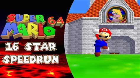 🔴 Speedrun And Chill Super Mario 64 16 Star Speedrun Live Youtube